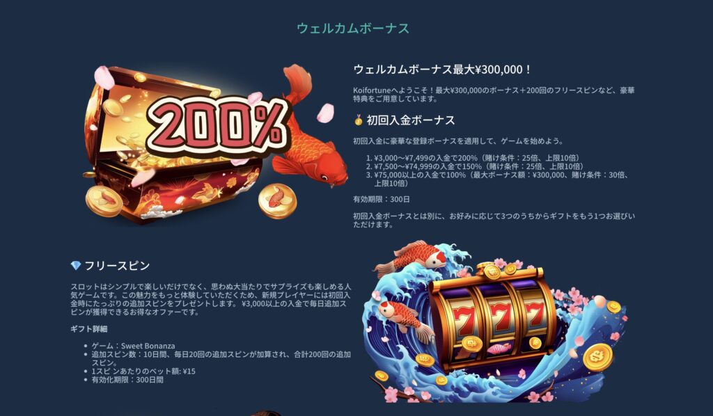 最大40万円分の入金ボーナスがもらえる