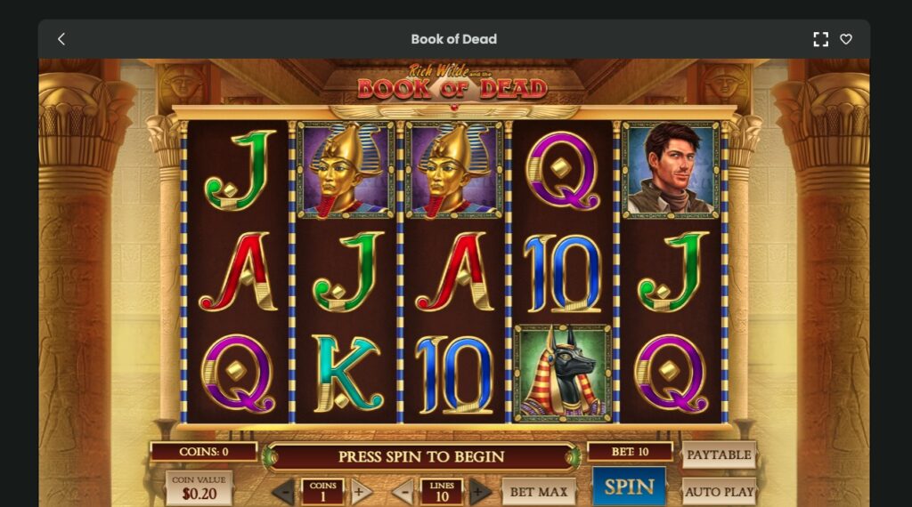 おすすめゲーム①Book of Dead