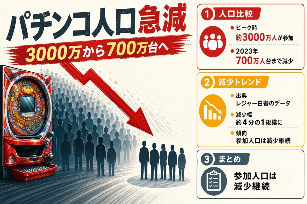 パチンコをやめる人が続出している