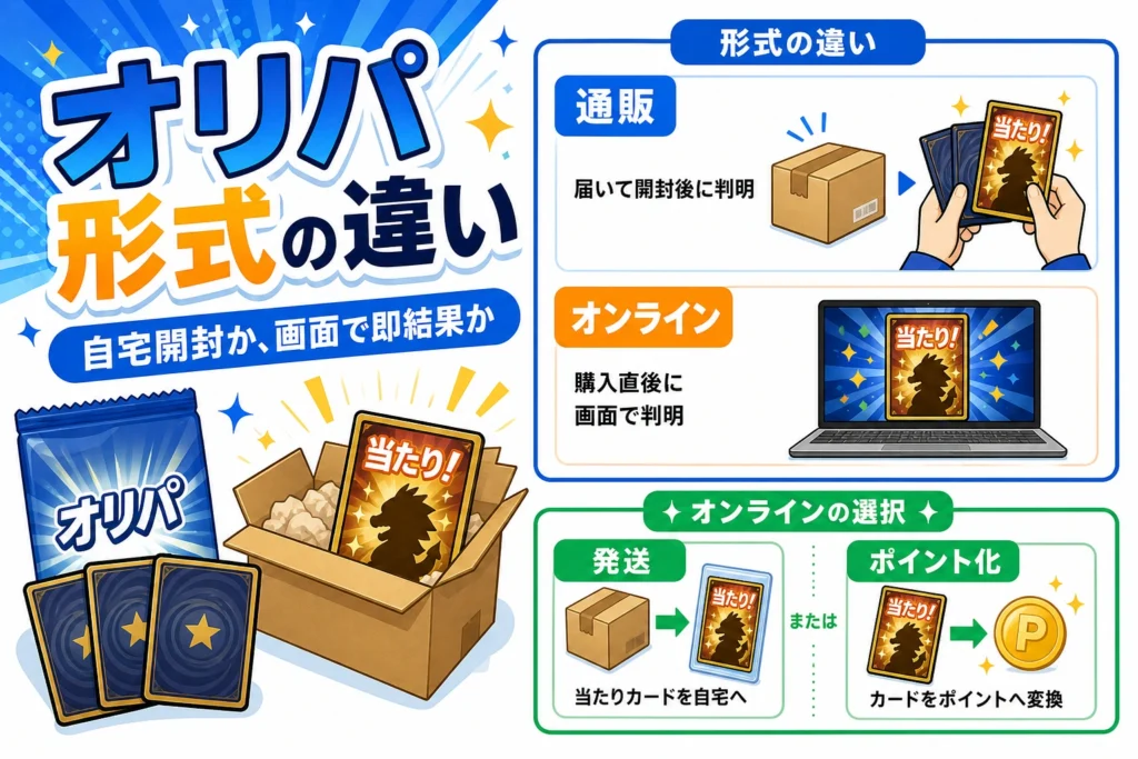 通販とオリパの違い